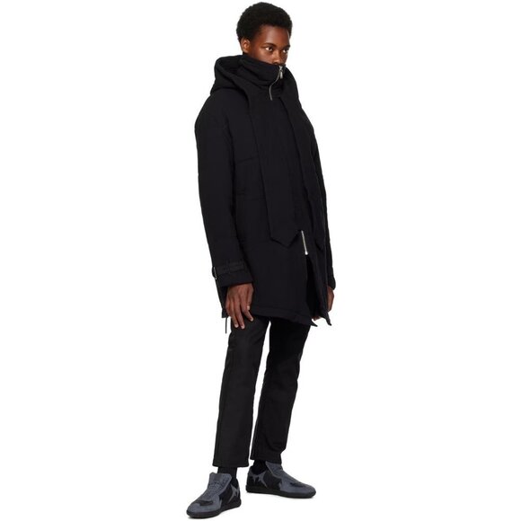 YOUTHS IN BALACLAVA Black Hooded Coat Size XS - Picture 3 of 4